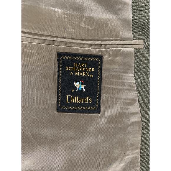 HART SCHAFFNER MARX Made in USA Subtle Plaid Suit in Everyday Brown Size 44 R - Picture 15 of 15